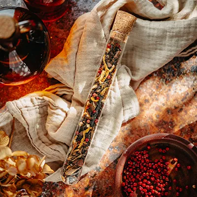 Zimowy Wieczór - herbata w fiolce