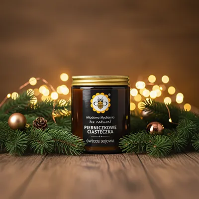 Świeczka świąteczna Pierniczkowe Ciasteczka