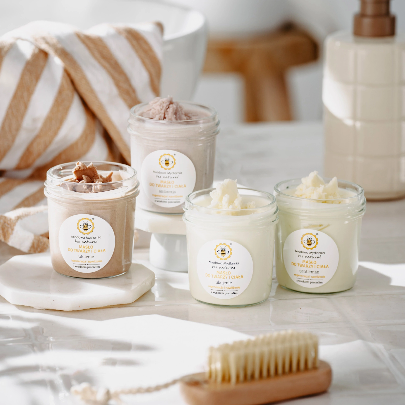 Elegancki prezentowy zestaw maseł