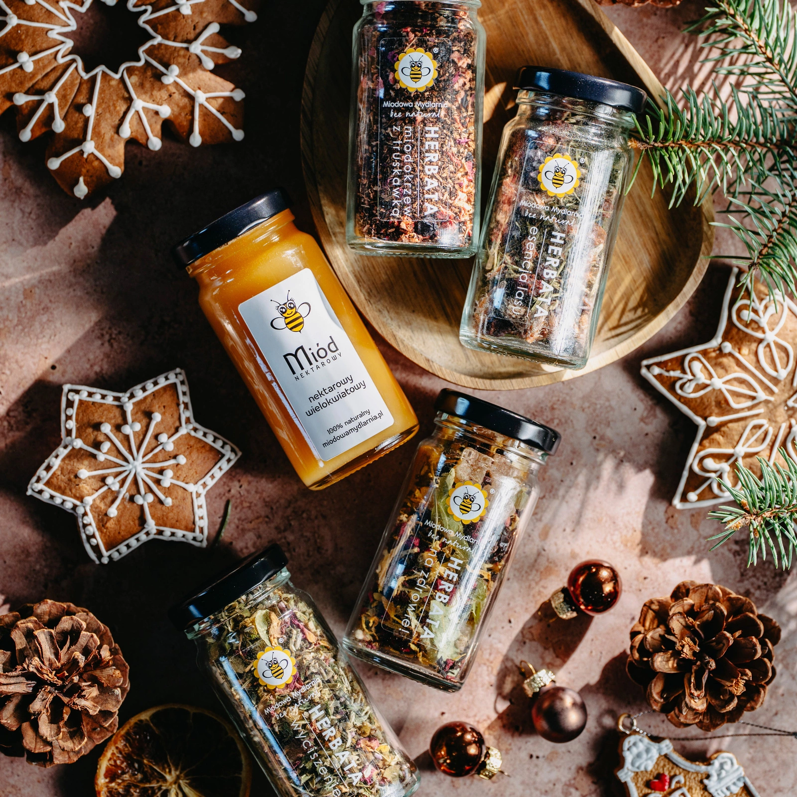 Premium zestaw herbat z miodem