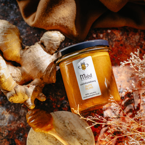 Złote Mleko - miód z kurkumą i przyprawami 400g