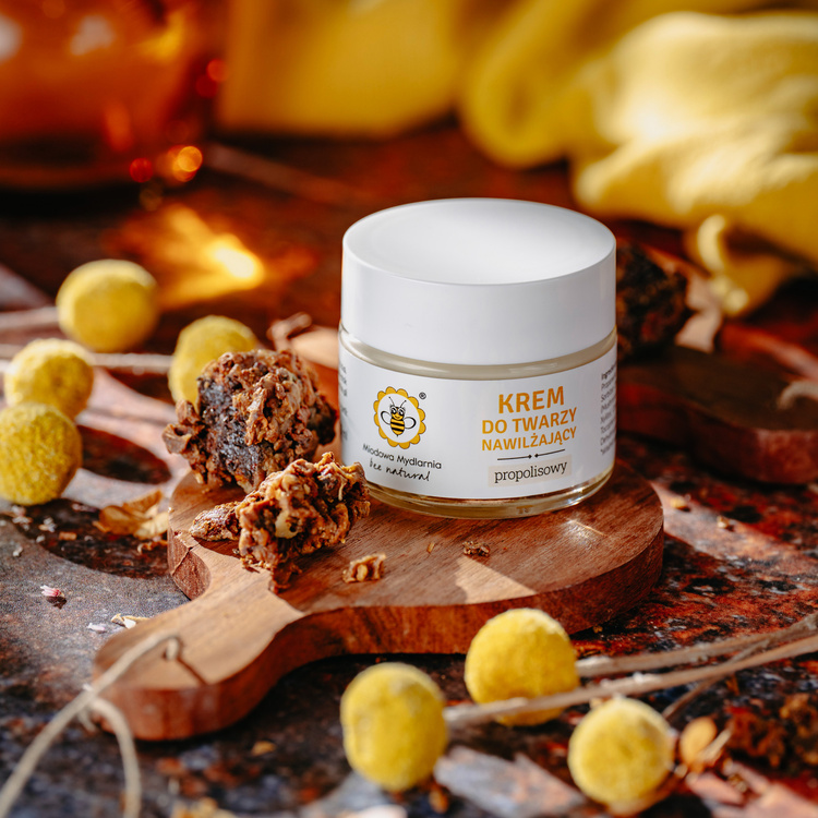 Propolisowy Nawilżający - krem na dzień do twarzy, szyi i dekoltu