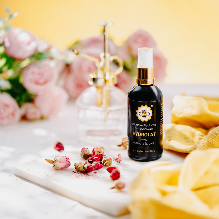 Róża i Opuncja Figowa - hydrolat do cery suchej i wrażliwej, 100ml 