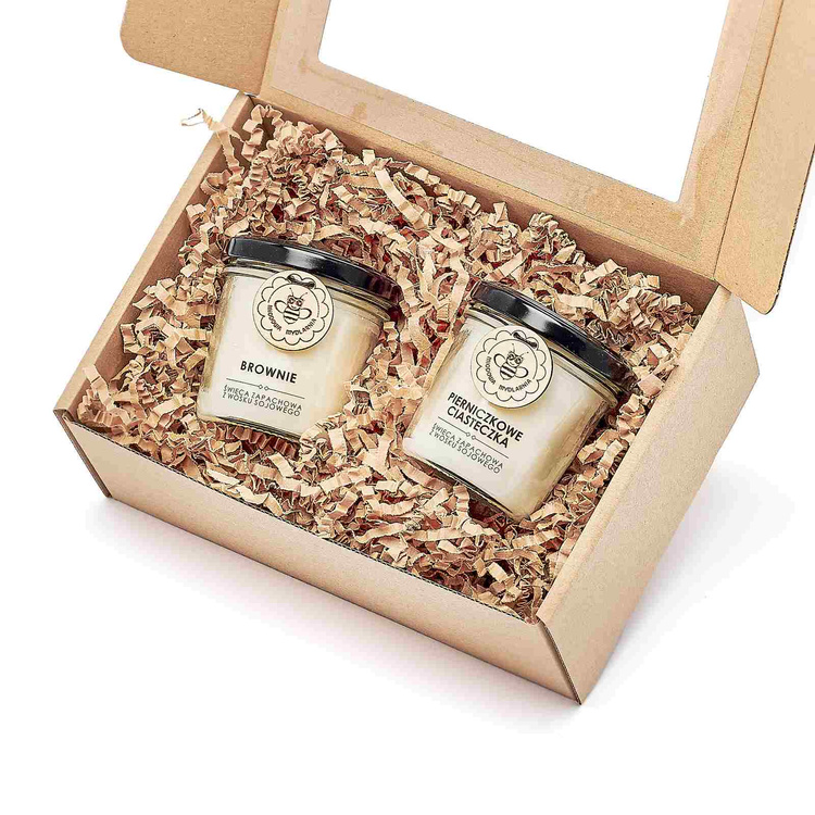 Zestaw świece Brownie + Pierniczkowe Ciasteczka