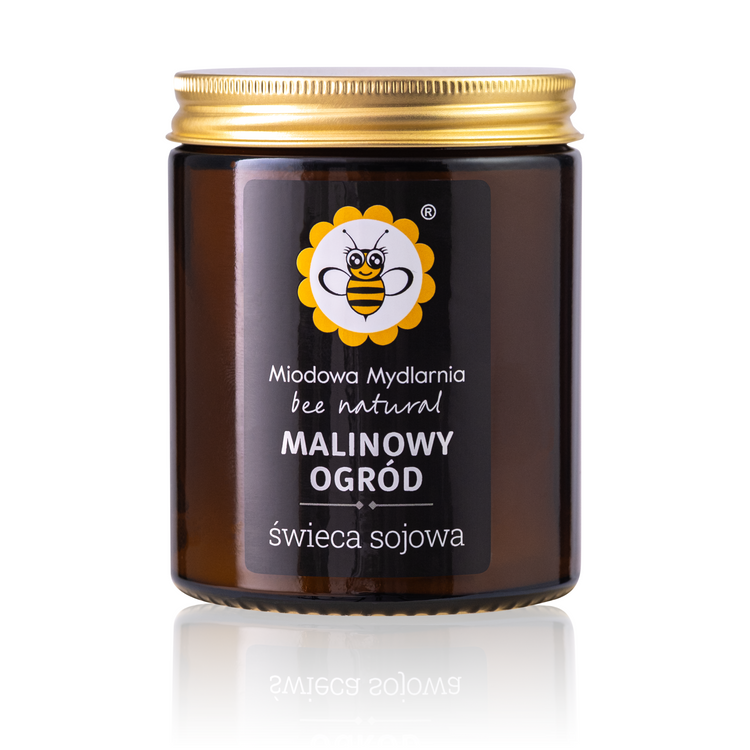 Malinowy Ogród - świeca z wosku sojowego