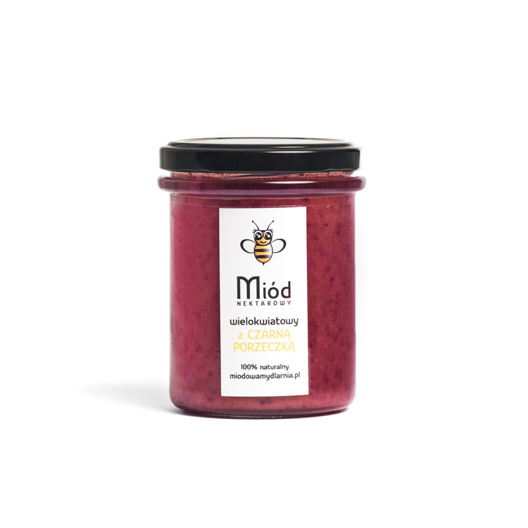 Elegancki zestaw: 2 miody z owocami + herbata Miodokrzew z truskawką