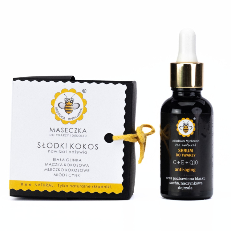 Zestaw wybrana maseczka + serum C+E+Q10 