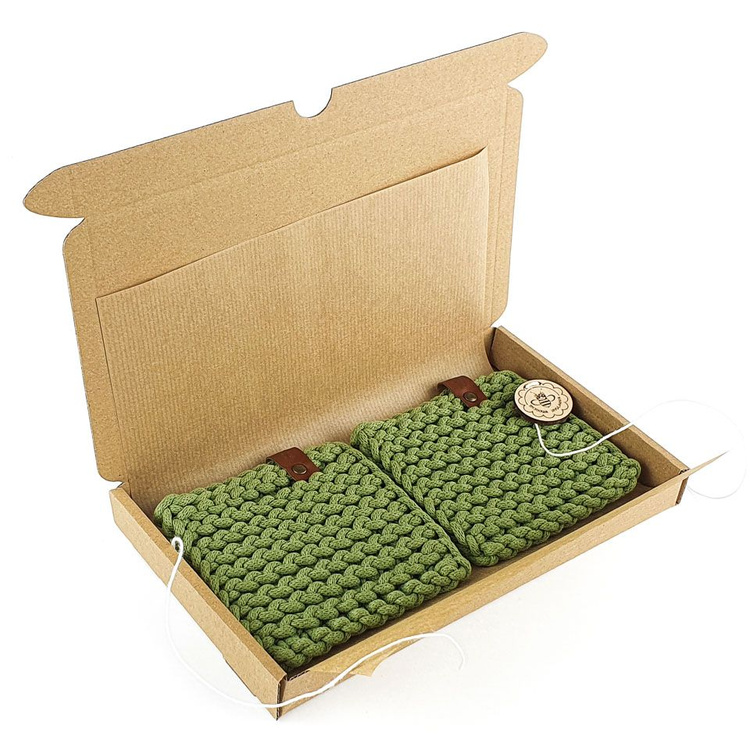 2 SERWETKI na DRUTACH zielone 13cm