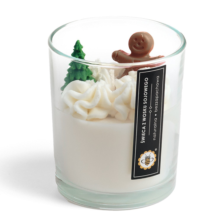 Ciastek - bezzapachowa świeca sojowa
