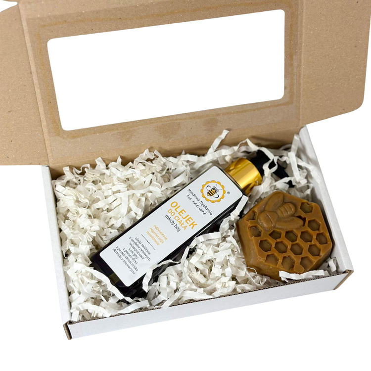 Zestaw Olejek do ciała Młody Bóg + Mydło Propolisowe