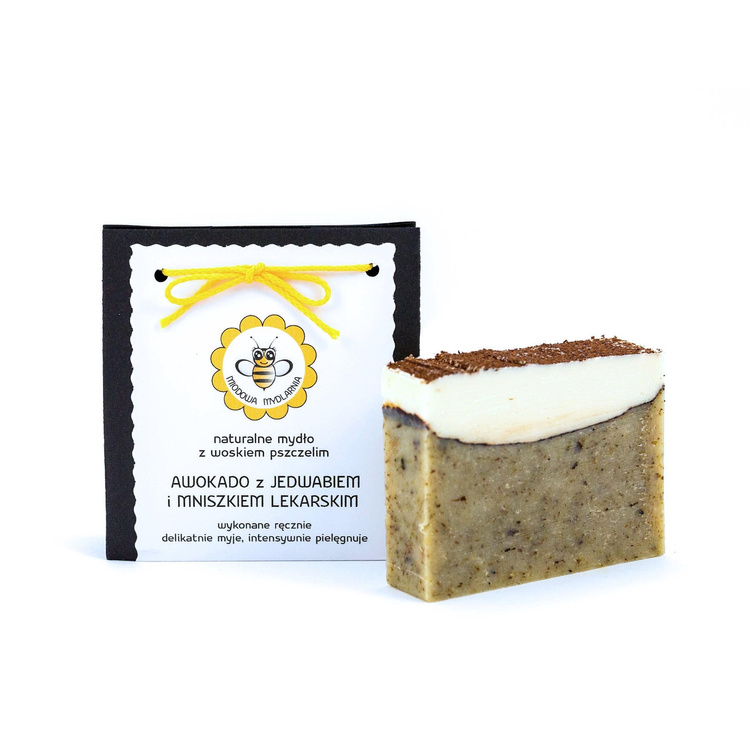 Awokado z Jedwabiem i Mniszkiem Lekarskim - mydło naturalne