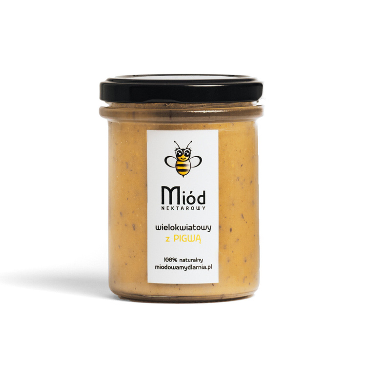 Miód z pigwą - nektarowy, wielokwiatowy 260g