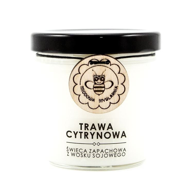 Trawa Cytrynowa - świeca z wosku sojowego