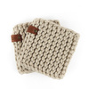 2 SERWETKI na DRUTACH beżowe 10cm