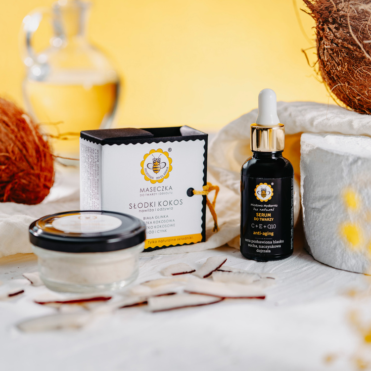 Zestaw wybrana maseczka + serum C+E+Q10 