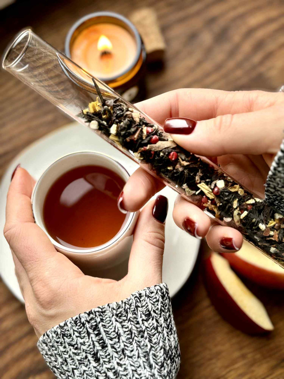 Zimowy Wieczór - herbata w fiolce