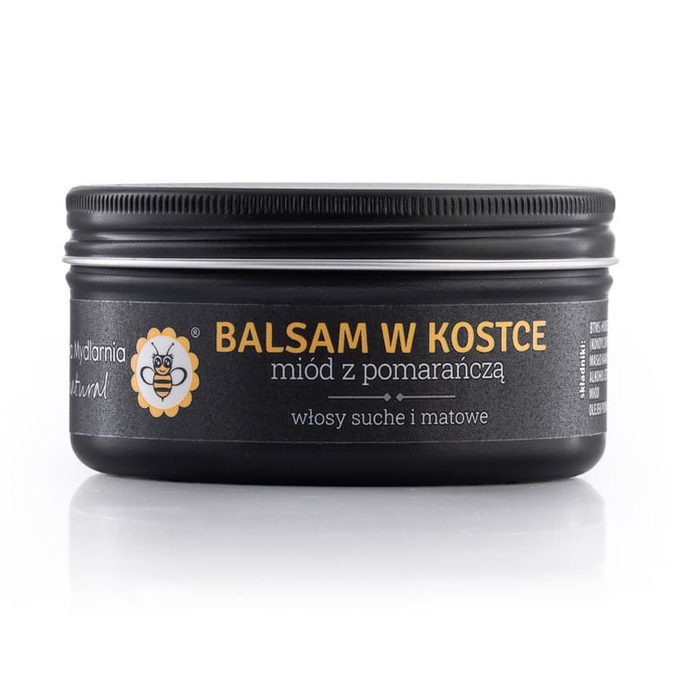 Miód z Pomarańczą - nawilżający balsam do włosów w kostce