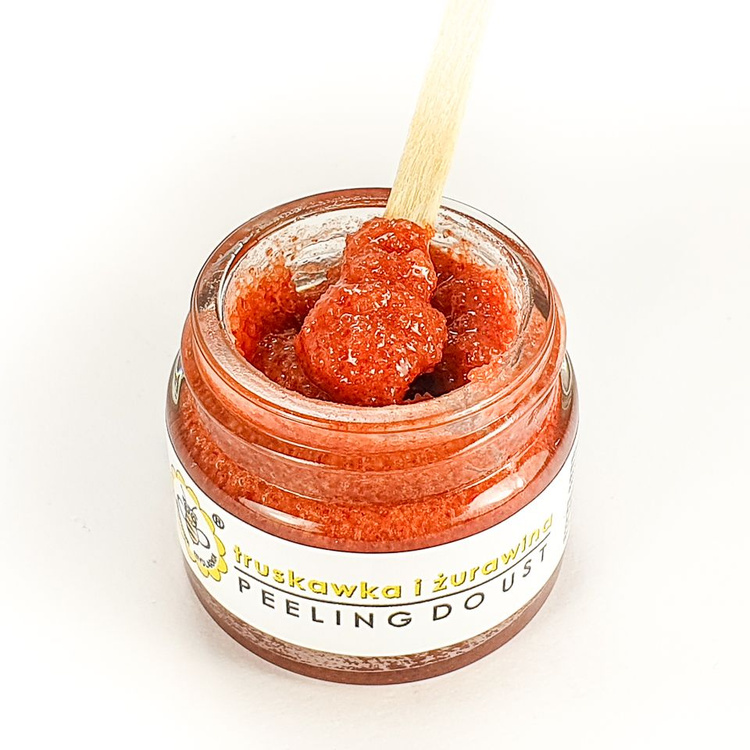Truskawka i Żurawina - peeling do ust