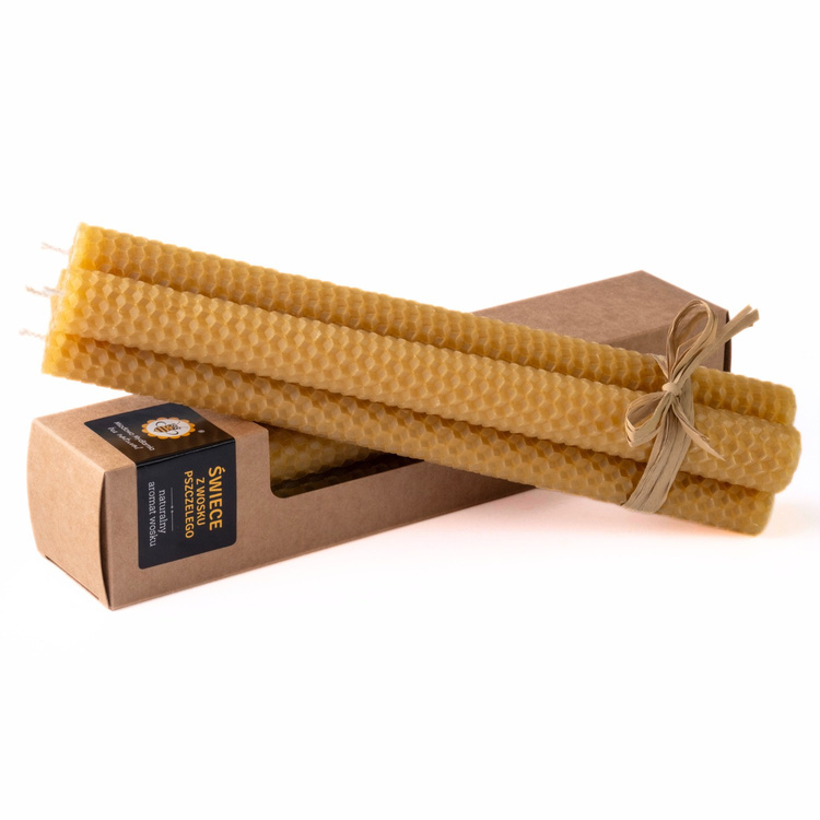 Zestaw Świec z węzy pszczelej - nr 3