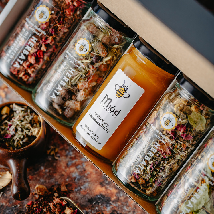 Zestaw Herbat z Miodem Wielokwiatowym