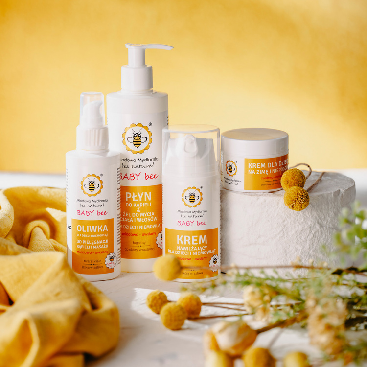 Miodowo - Owsiany zestaw kosmetyków dla dzieci