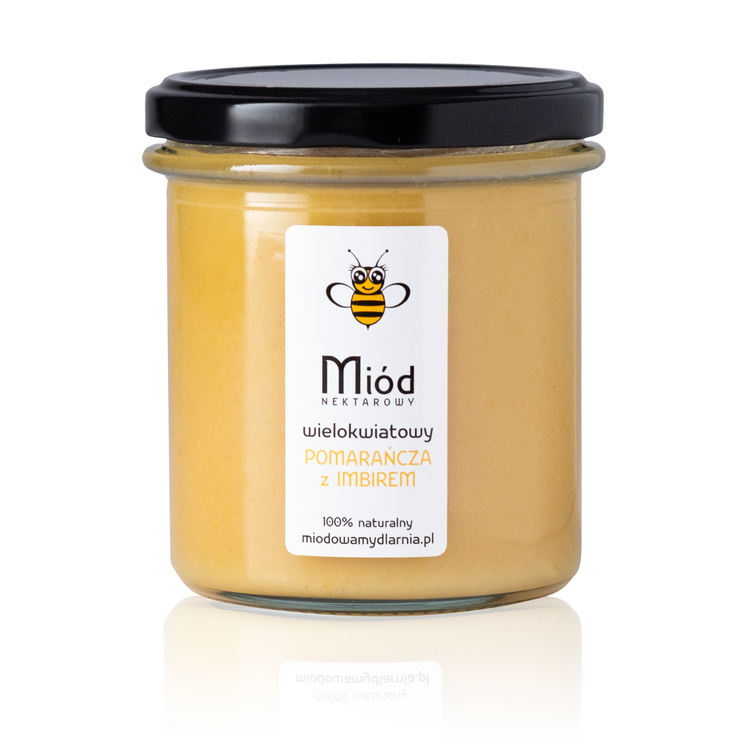 Miód z Pomarańczą i Imbirem - 400g
