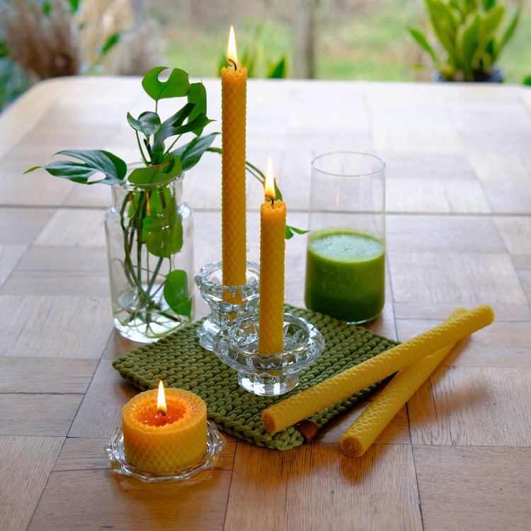 Zestaw Świec z węzy pszczelej - nr 3