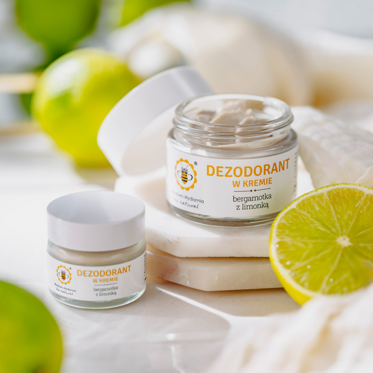Bergamotka z limonką - mini dezodorant w kremie