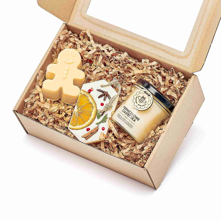 zestaw mydło CIASTEK + świeca PIERNICZKOWE CIASTECZKA + ZAWIESZKA DEKORACYJNA