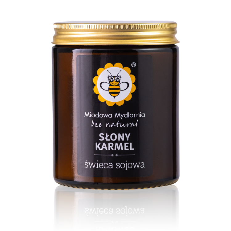Słony Karmel - świeca z wosku sojowego