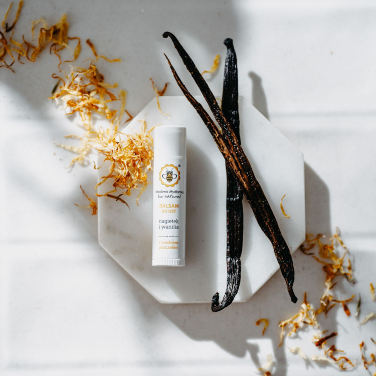 Nagietek i Wanilia - balsam do ust