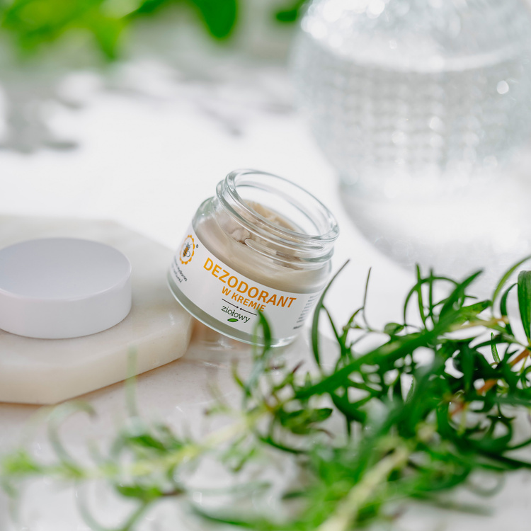 Ziołowy - mini dezodorant w kremie