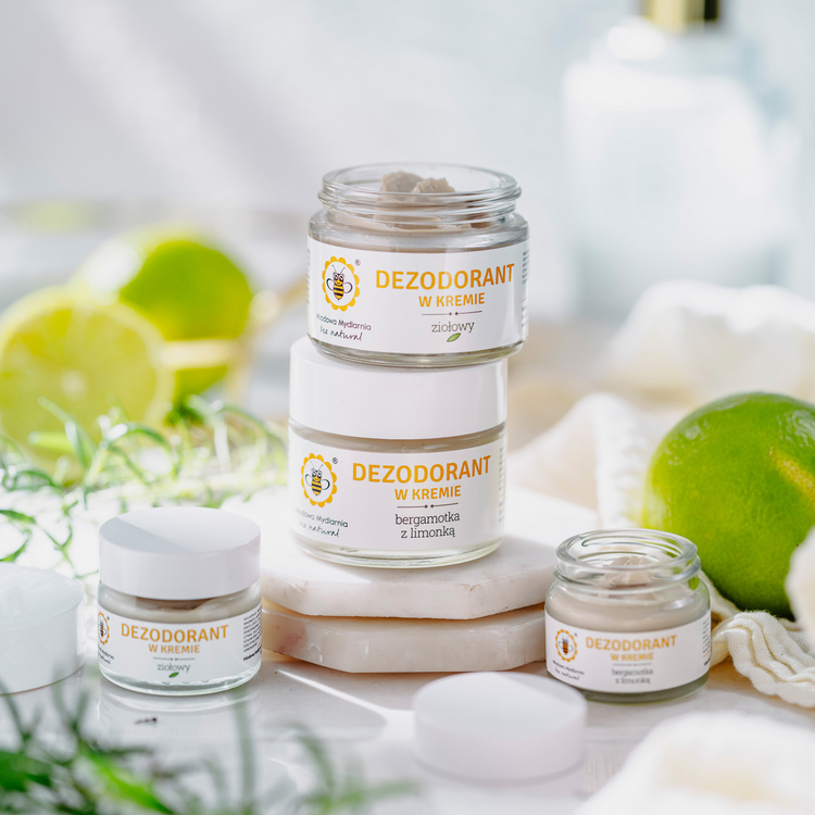 Bergamotka z limonką - mini dezodorant w kremie