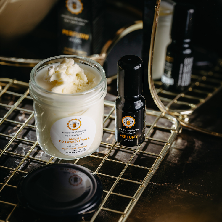 Zestaw Masło Gentleman + Perfumy roll-on Onyks