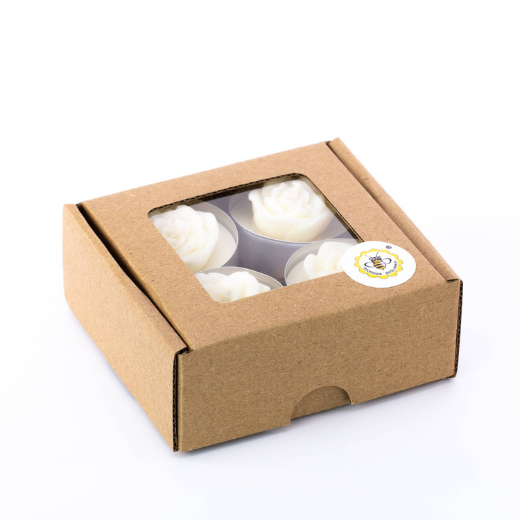 Tealights Biała Róża - podgrzewacze bezzapachowe