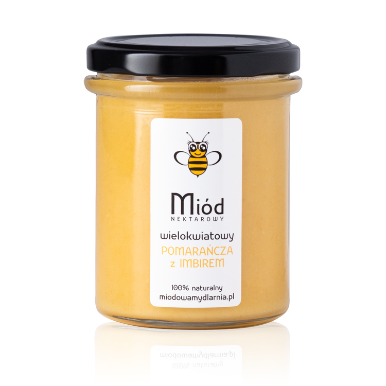 Miód z pomarańczą i imbirem - 260g