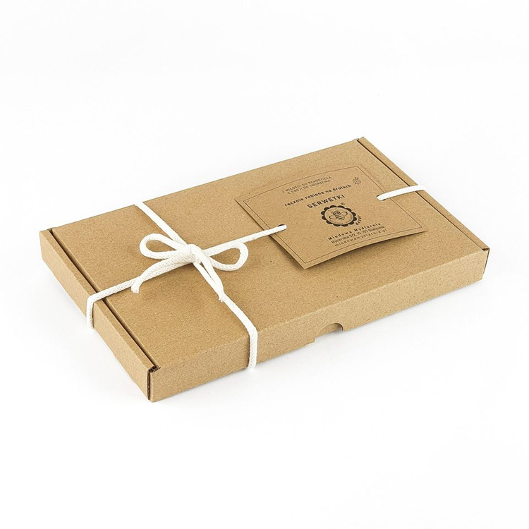 2 SERWETKI na DRUTACH beżowe 10cm