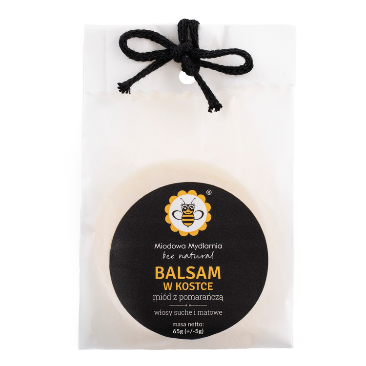 Miód z Pomarańczą - balsam do włosów w kostce re-fill