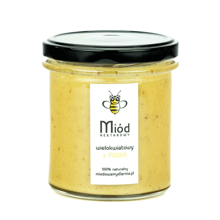 Miód z pigwą - nektarowy, wielokwiatowy, 400g