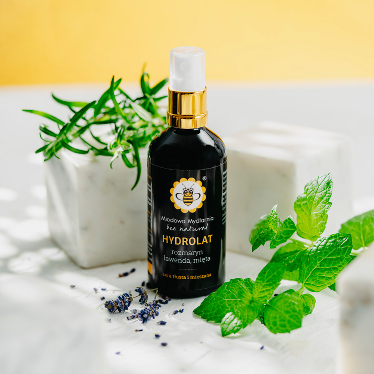 Rozmaryn, Lawenda, Mięta - hydrolat do cery tłustej i mieszanej, 100ml