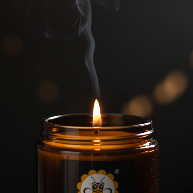 Kwiat Piwonii - świeca z wosku sojowego