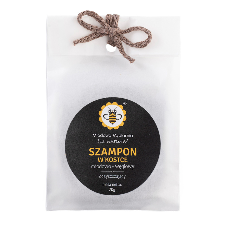 Miodowo-Węglowy - szampon w kostce re-fill