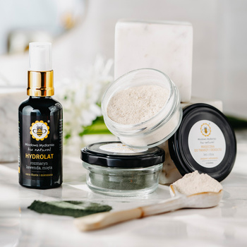 Dwie maseczki do wyboru + Hydrolat Rozmaryn, Lawenda, Mięta GRATIS