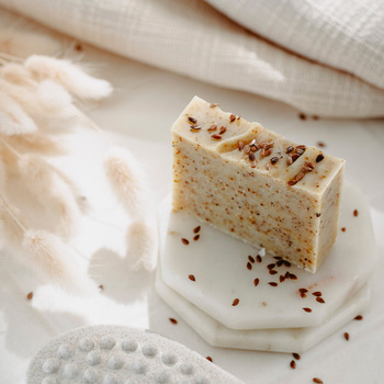 Len z Pyłkiem Pszczelim - mydło naturalne