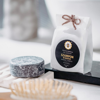 Miodowo-Węglowy - szampon w kostce re-fill