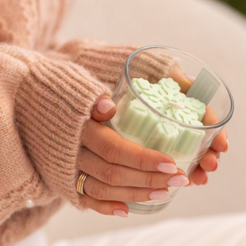 Gwiazda Zielona - bezzapachowa świeca sojowa