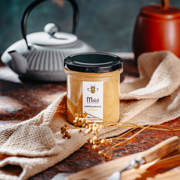 Miód z pigwą - nektarowy, wielokwiatowy, 400g