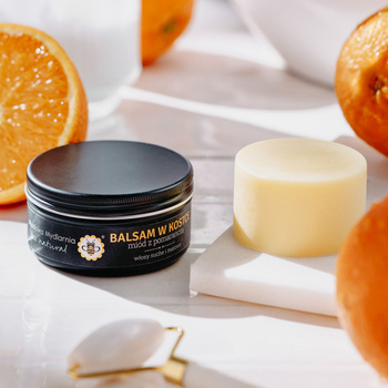 Miód z Pomarańczą - nawilżający balsam do włosów w kostce