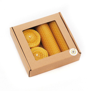 Zestaw świec z węzy pszczelej nr 2