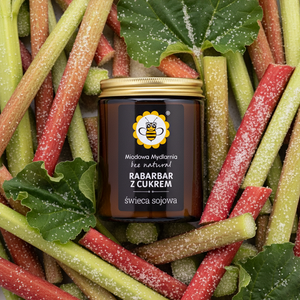 Rabarbar z cukrem - świeca z wosku sojowego
